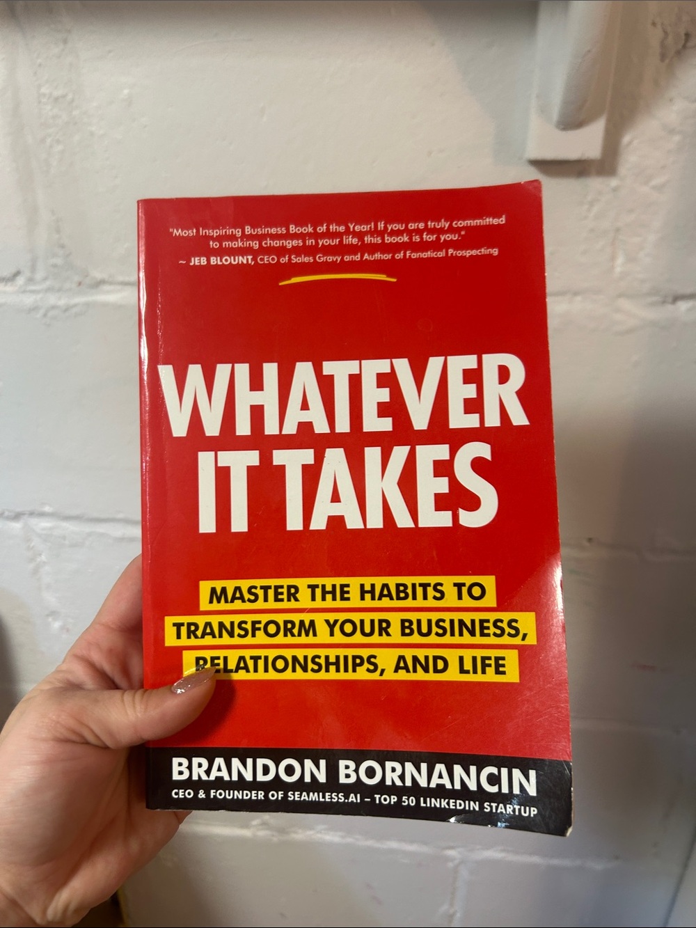Whatever It Takes by Brandon Bornancin - Red Paperback